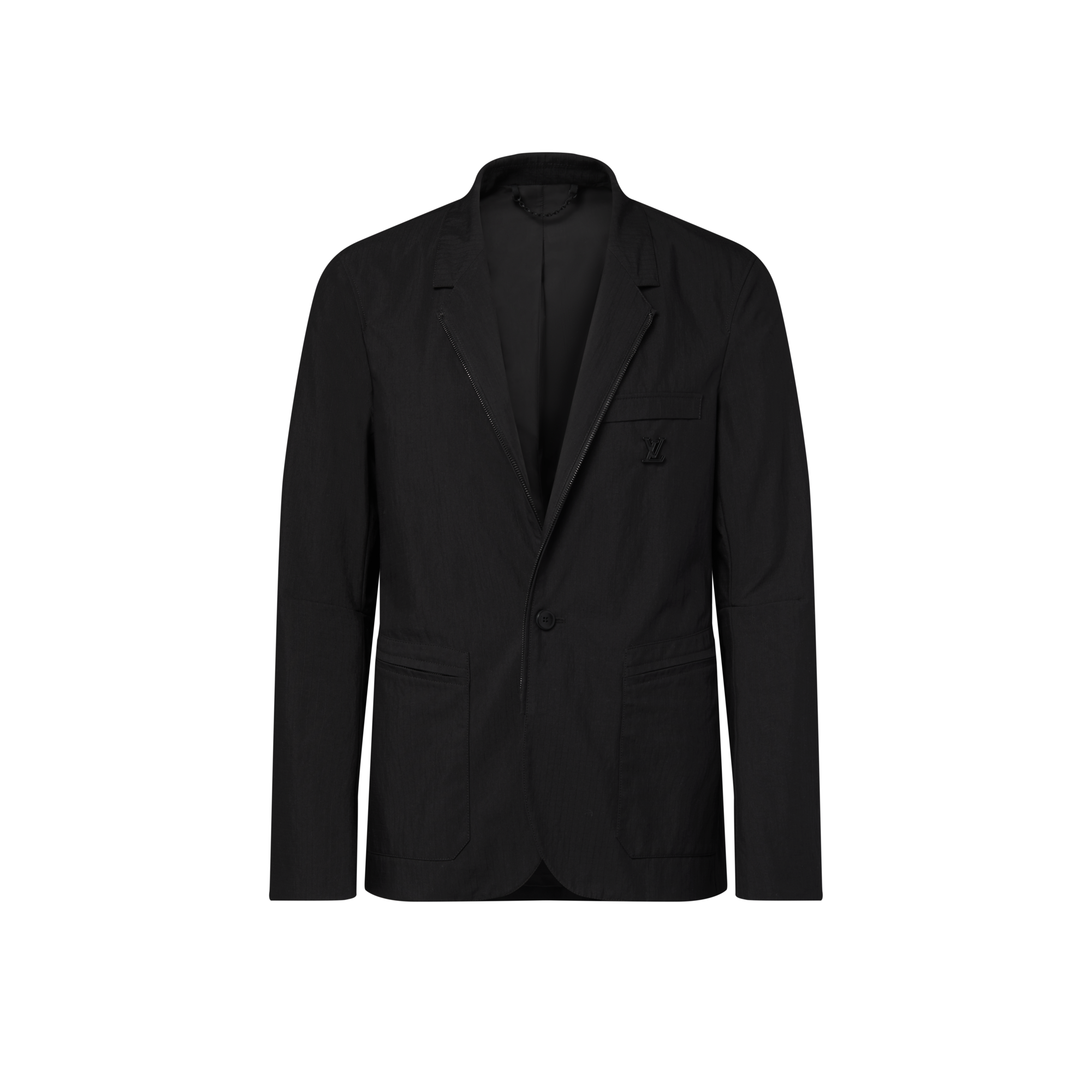 Cotton Ripstop Zippered Single-Breasted Jacket - Ready-to-Wear